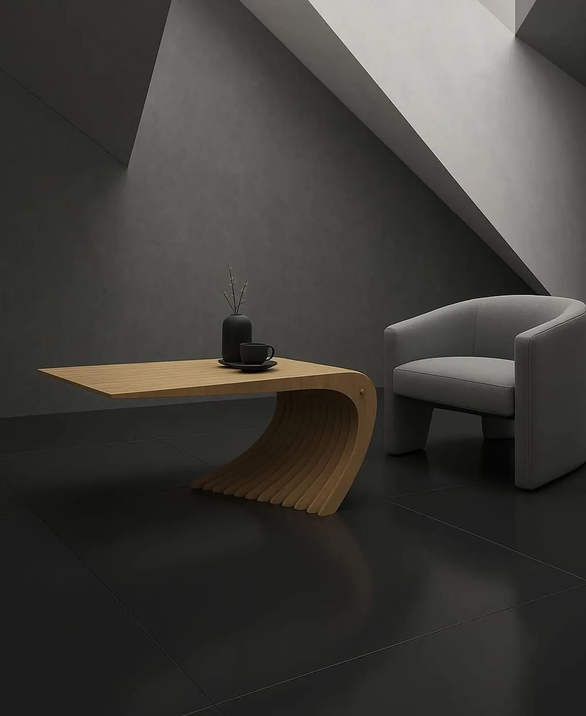 Mesa de Centro Paramétrica Curva Equilibrio
