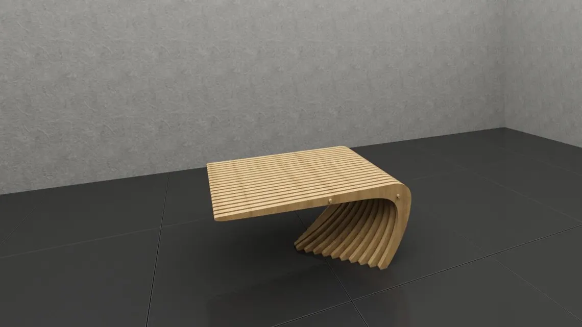 Mesa de Centro Paramétrica Curva Equilibrio - Imagen 6