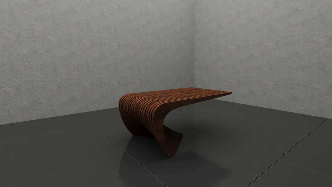 Mesa de Centro Paramétrica Curva Equilibrio - Imagen 4